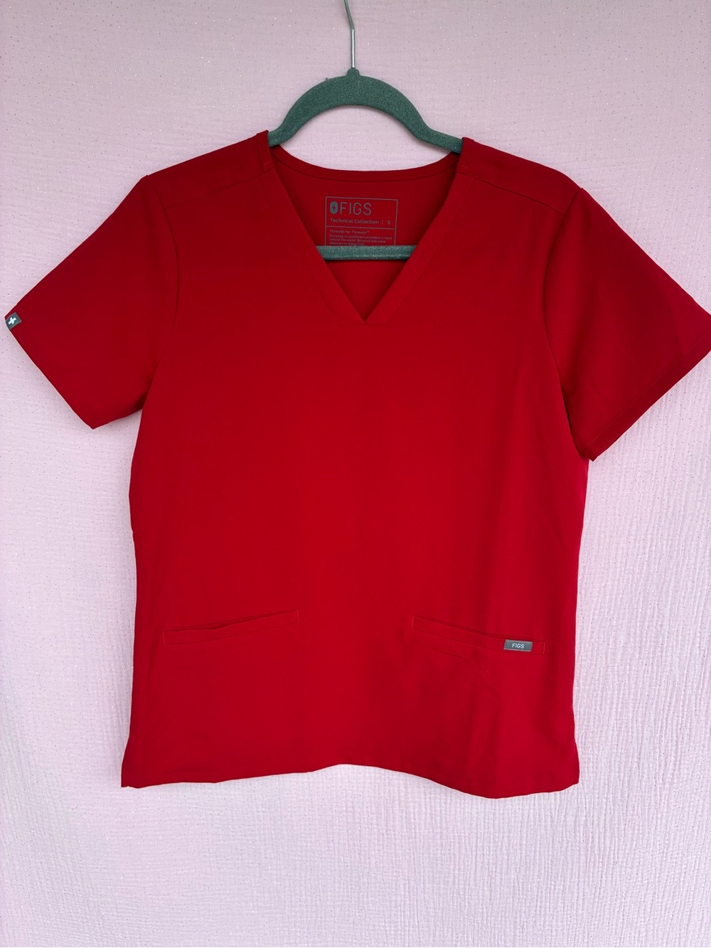 FIGS Casma V-Neck Scrub Top Size Small